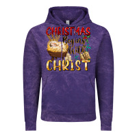 Cloud Purple christmas begins with christ Vintage Hoodie - FaDigitalArtStudio