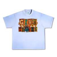 Grape Ice Give Thanks Thanksgiving Urban Heavy Tee - FaDigitalArtStudio