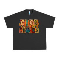 Pigment Black Give Thanks Thanksgiving Urban Heavy Tee - FaDigitalArtStudio