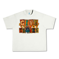 Give Thanks Thanksgiving Urban Heavy Tee | Teevron