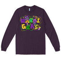 Plum mardi gras Long Sleeve Tee - FaDigitalArtStudio
