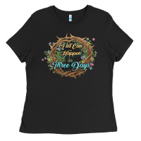 Black Crown of thorns Easter Day Ladies Tee - HowdyJamesFarm