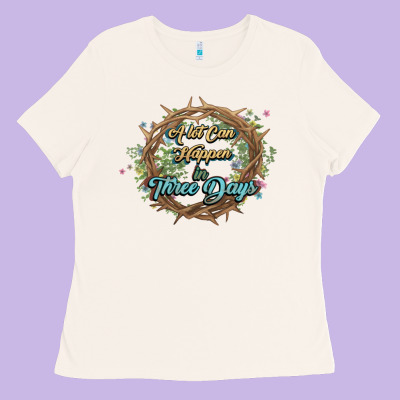 Crown Of Thorns Easter Day Ladies Tee Designed By Howdyjamesfarm