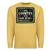 Antique Gold a little country a little rock n roll Premium Sweatshirt - AdoDesignShop