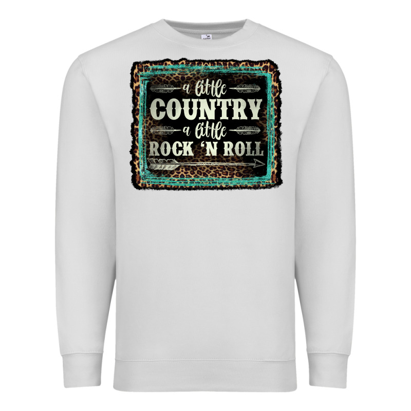 A Little Country A Little Rock N Roll Premium Sweatshirt by AdoDesignShop | Teevron