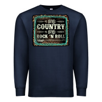 Navy a little country a little rock n roll Premium Sweatshirt - AdoDesignShop