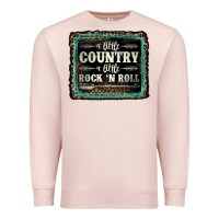 Pale Pink a little country a little rock n roll Premium Sweatshirt - AdoDesignShop