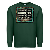 Sports Green a little country a little rock n roll Premium Sweatshirt - AdoDesignShop