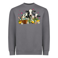 Storm easter cows with chicks Heavyweight Sweatshirt - AdoDesignShop