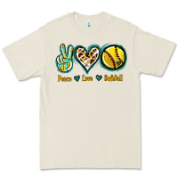 Bone Peace Love Softball Premium Tee - Jasminsmagicworld