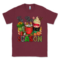 Burgundy tis the season Classic Tee - CowGirlArtShop