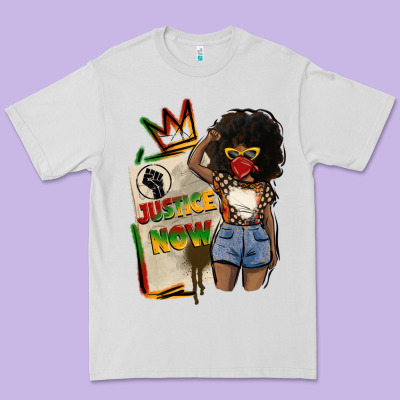 Juneteenth Justice Now Premium Tee Designed By Cowgirlartshop