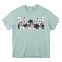 Arona black and white floral Heavy Core Tee - TumblerDesignByShophia