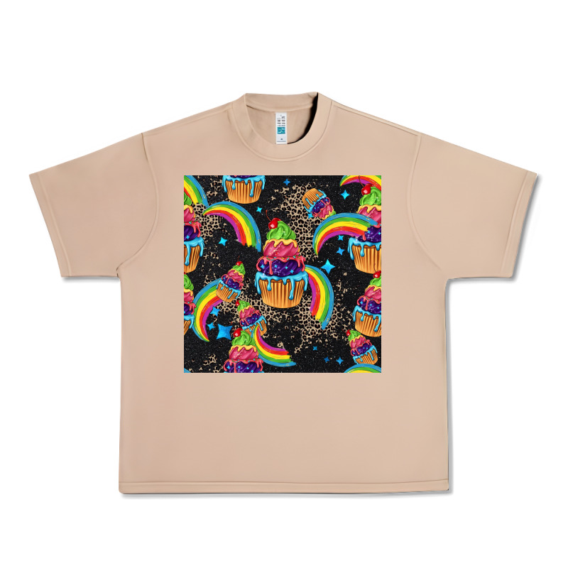 Pride Cupcake Seamless Pattern Urban Heavy Tee by FaDigitalArtStudio | Teevron
