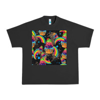 Pigment Black pride cupcake seamless pattern Urban Heavy Tee - FaDigitalArtStudio