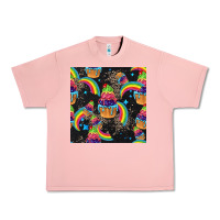 Salmon pride cupcake seamless pattern Urban Heavy Tee - FaDigitalArtStudio