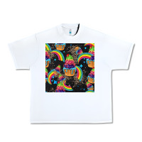White pride cupcake seamless pattern Urban Heavy Tee - FaDigitalArtStudio