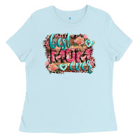 Baby Blue Best Mom ever Mother's Day Ladies Tee - CowGirlArtShop