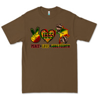 Cacao peace love juneteenth Premium Tee - CowGirlArtShop