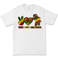 White peace love juneteenth Premium Tee - CowGirlArtShop