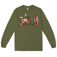 Army Green jolly gnome Long Sleeve Tee - BundleAndBundleShop