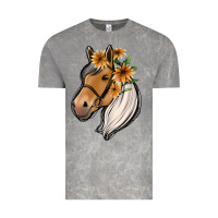 Cloud Rock floral horse Vintage Tee - Jasminsmagicworld