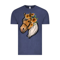Vintage Denim floral horse Vintage Tee - Jasminsmagicworld