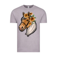 Vintage Zinc floral horse Vintage Tee - Jasminsmagicworld