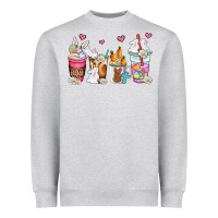 Heather Grey easter coffee cups Heavyweight Sweatshirt - AdoDesignShop