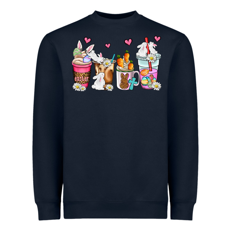 Easter Coffee Cups Heavyweight Sweatshirt by AdoDesignShop | Teevron