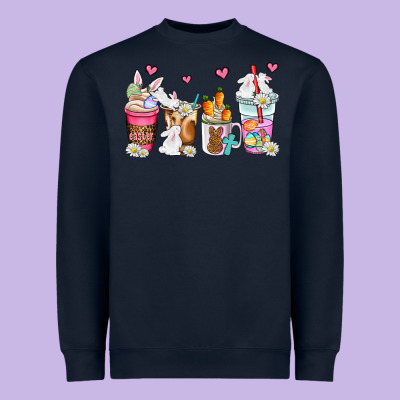 Easter Coffee Cups Heavyweight Sweatshirt Designed By Adodesignshop