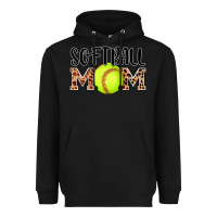 Black softball mom Heavyweight Hoodie - AdoDesignShop