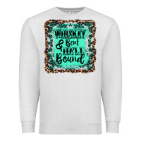 Oatmeal Heather whiskey bent hell bound Premium Sweatshirt - AdoDesignShop