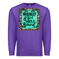 Purple whiskey bent hell bound Premium Sweatshirt - AdoDesignShop