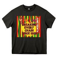 Asphalt juneteenth breaking every chain since 1865 Heavy Core Tee - TumblerDesignByShophia