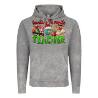 Cloud Rock Santa's Favorite Teacher Vintage Hoodie - FaDigitalArtStudio