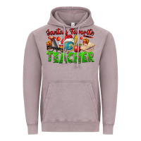 Vintage Zinc Santa's Favorite Teacher Vintage Hoodie - FaDigitalArtStudio