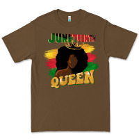 Cacao juneteenth queen black woman afro queen Premium Tee - CowGirlArtShop