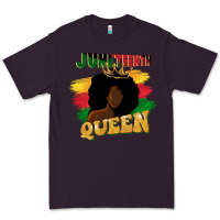 Plum juneteenth queen black woman afro queen Premium Tee - CowGirlArtShop