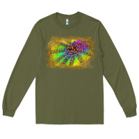 Army Green colorful glitter leopard background Long Sleeve Tee - RanaPortraitStore