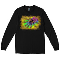 Black colorful glitter leopard background Long Sleeve Tee - RanaPortraitStore