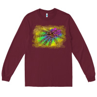 Burgundy colorful glitter leopard background Long Sleeve Tee - RanaPortraitStore