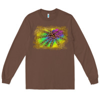 Chestnut colorful glitter leopard background Long Sleeve Tee - RanaPortraitStore