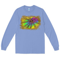 Colony Blue colorful glitter leopard background Long Sleeve Tee - RanaPortraitStore