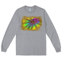 Heather Grey colorful glitter leopard background Long Sleeve Tee - RanaPortraitStore