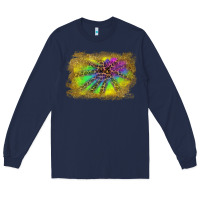 Navy colorful glitter leopard background Long Sleeve Tee - RanaPortraitStore