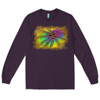 Plum colorful glitter leopard background Long Sleeve Tee - RanaPortraitStore