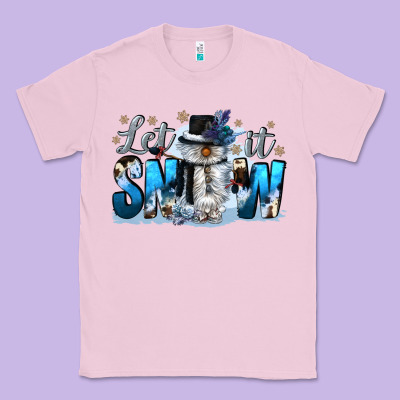 Let It Snow Classic Tee Designed By Cowgirlartshop
