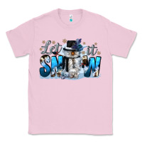 Bubblegum Pink let it snow Classic Tee - CowGirlArtShop