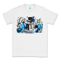 White let it snow Classic Tee - CowGirlArtShop